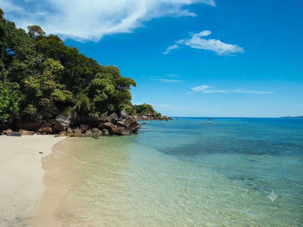 La plage privée